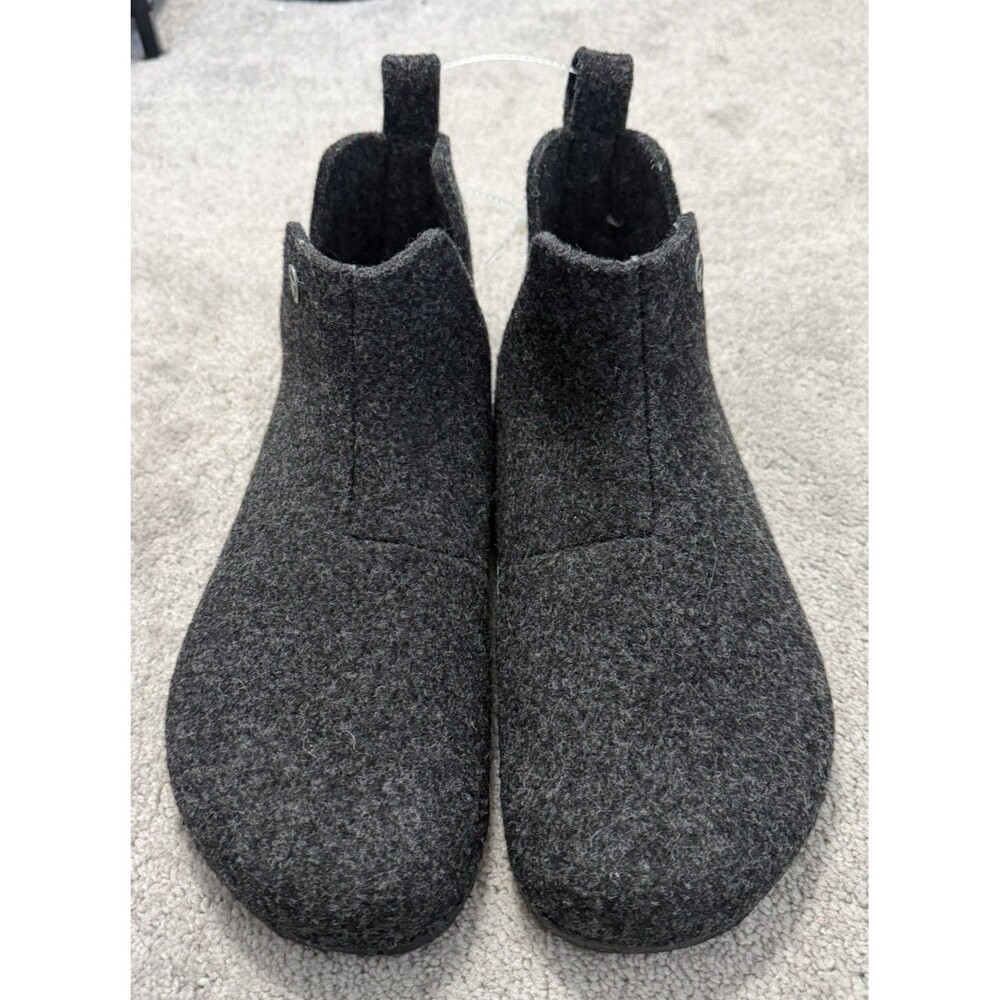 Birkenstock Andermatt Shearling Slipper Boots Anthracite Men's Size 11 (44) - Picture 3 of 9